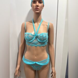 Mapale light blue sexy lingerie